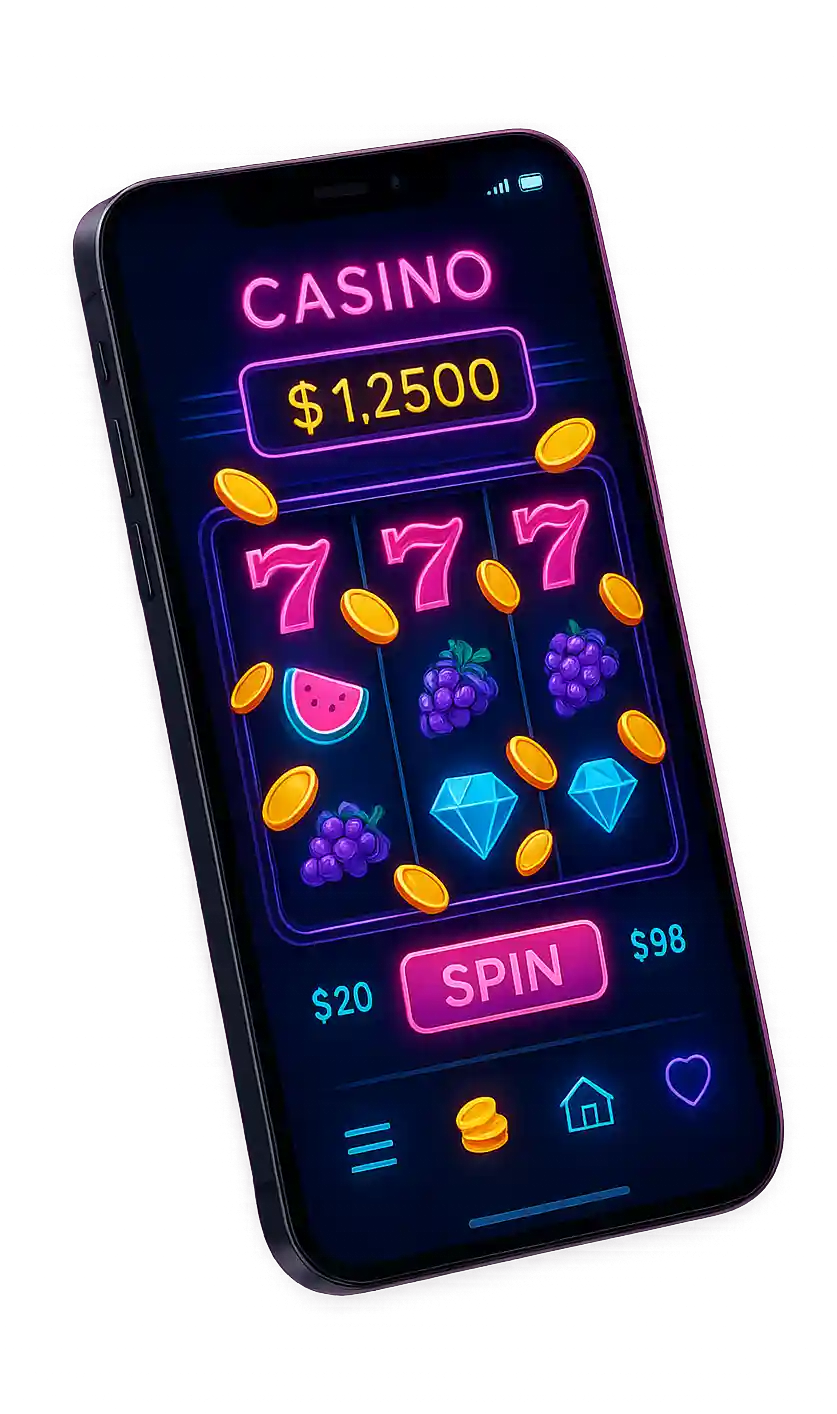 Mafia Casino AU mobile app interface on Android and iOS devices